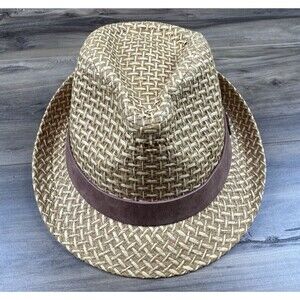 Frye Straw Fedora Hat  OSFM